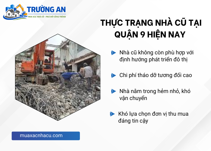 Những thực trang nhà cũ cần thu mua xác tại Quận 9 